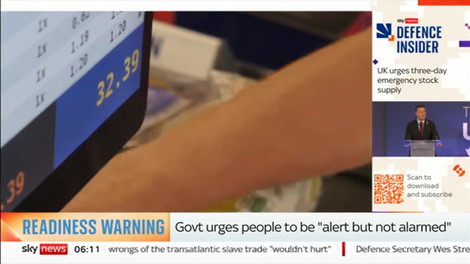 Still from Sky News at 11:30