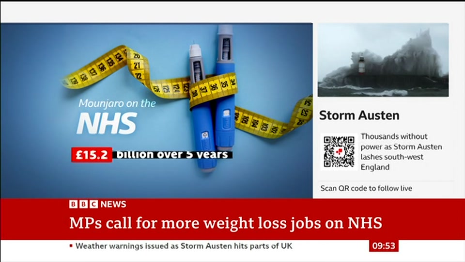 Broadcast still at 23m. BBC News, 23 October 2026.