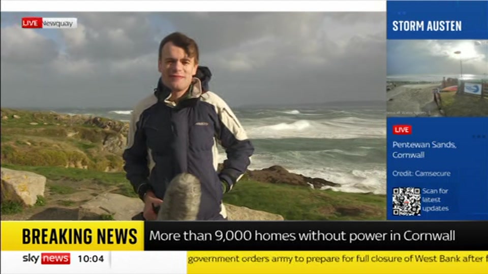 Broadcast still at 4m 30s. Sky News, Sky News Today with Sam Washington, 23 October 2026.
