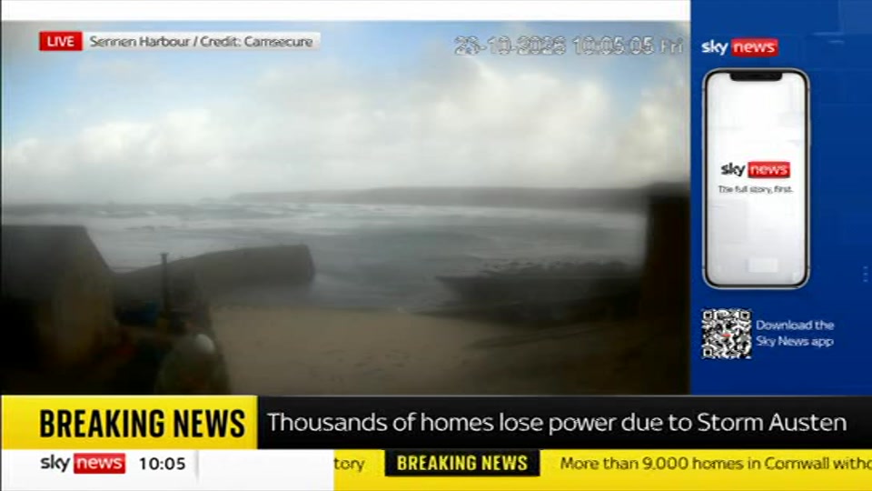 Still from Sky News at 5:30