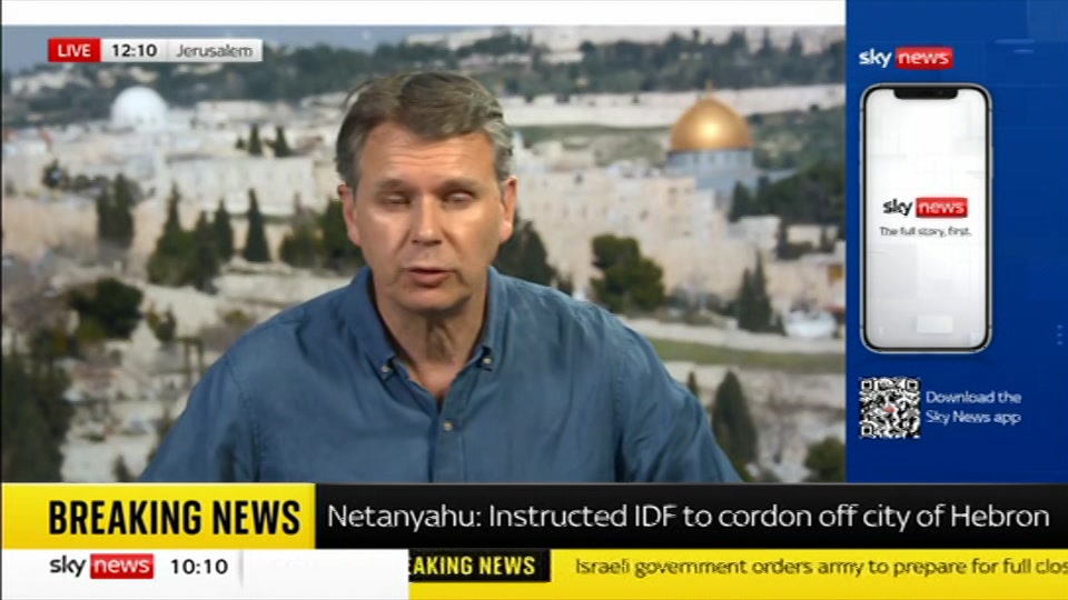 Broadcast still at 10m. Sky News, Sky News Today with Sam Washington, 23 October 2026.
