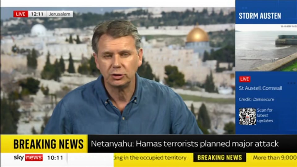 Still from Sky News at 11:00