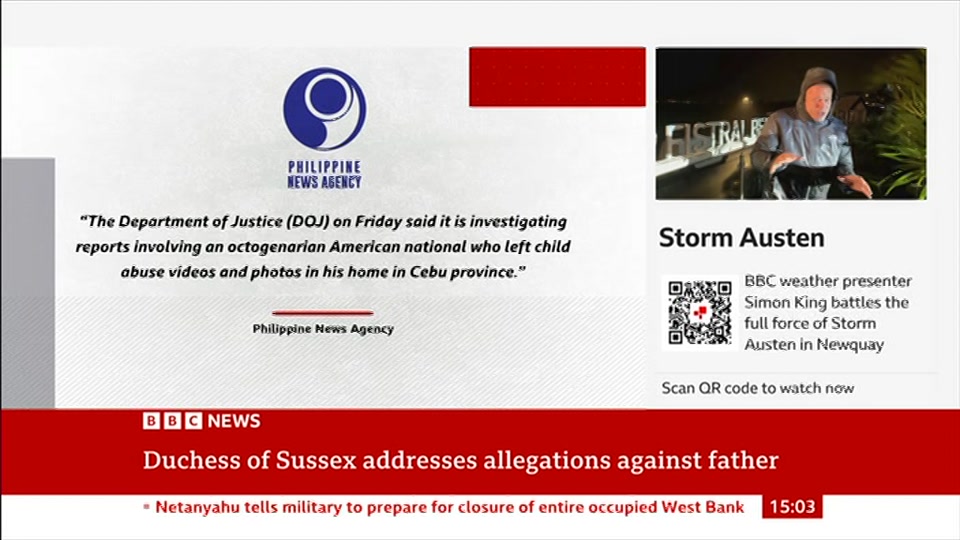 Still from BBC News at 3:30