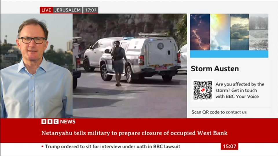Broadcast still at 7m. BBC News, Verified Live, 23 October 2026.