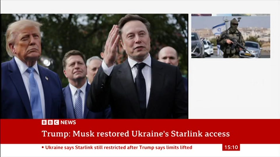 Still from BBC News at 10:00
