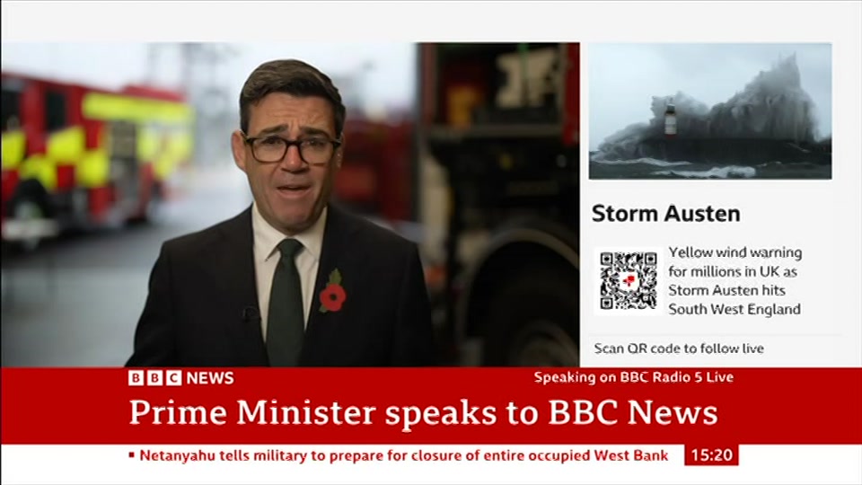 Still from BBC News at 20:00