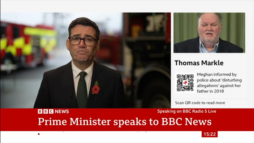 Still from BBC News at 22:00
