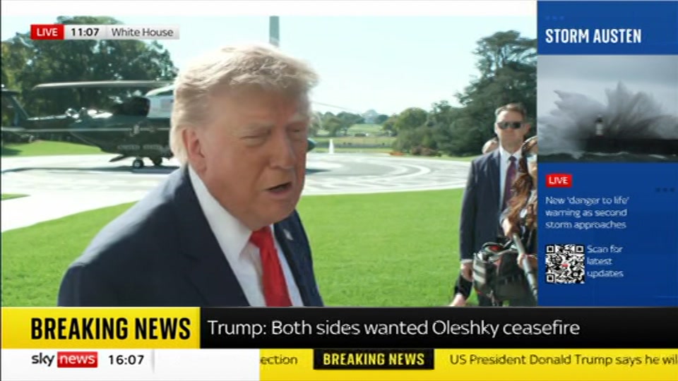 Still from Sky News at 7:00