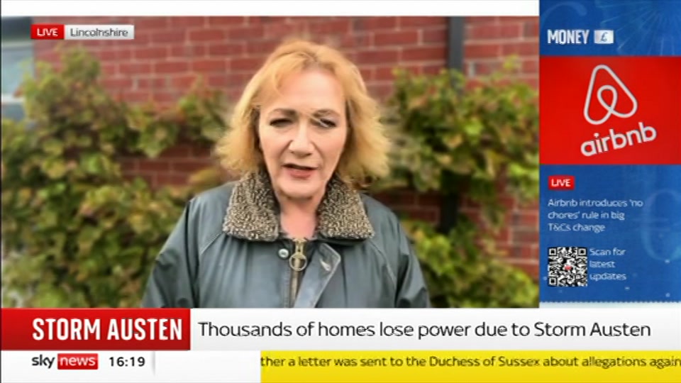 Broadcast still at 19m. Sky News, Sky News Today, 23 October 2026.