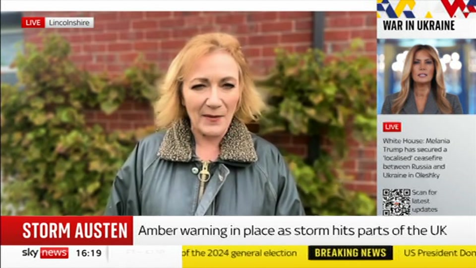 Still from Sky News at 19:30