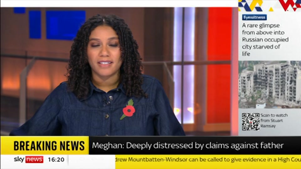 Still from Sky News at 20:30