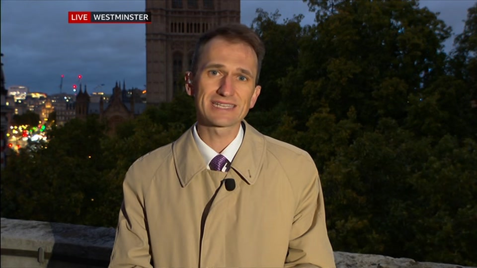 Broadcast still at 11m 30s. BBC One, BBC News, 23 October 2026.
