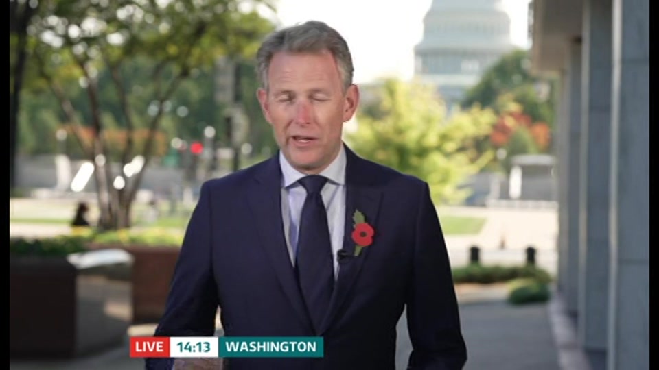 Broadcast still at 43m 30s. ITV, ITV Evening News, 23 October 2026.