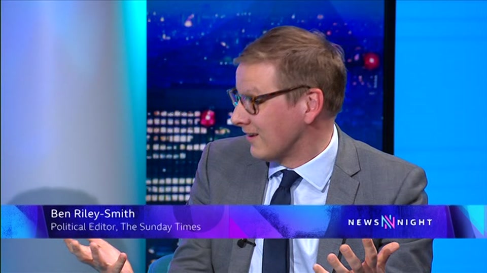 Broadcast still at 21m 30s. BBC Two, Newsnight, followed by Weather, 23 October 2026.