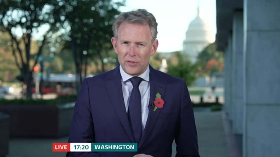 Broadcast still at 20m. ITV, ITV News at Ten, 23 October 2026.