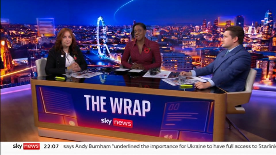 Still from Sky News at 7:00