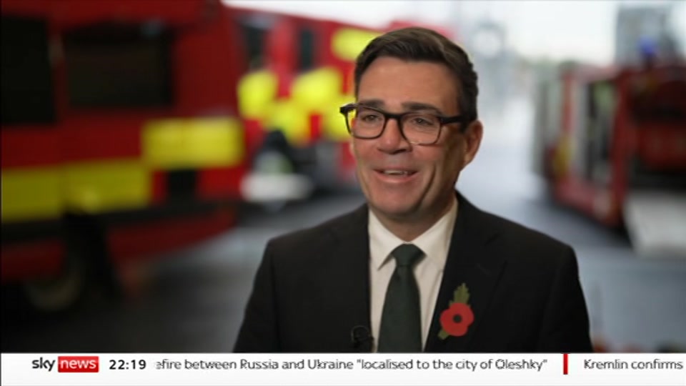 Still from Sky News at 19:00