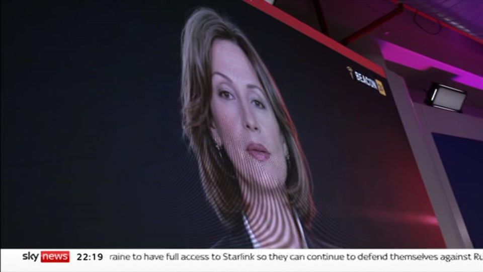 Still from Sky News at 19:30