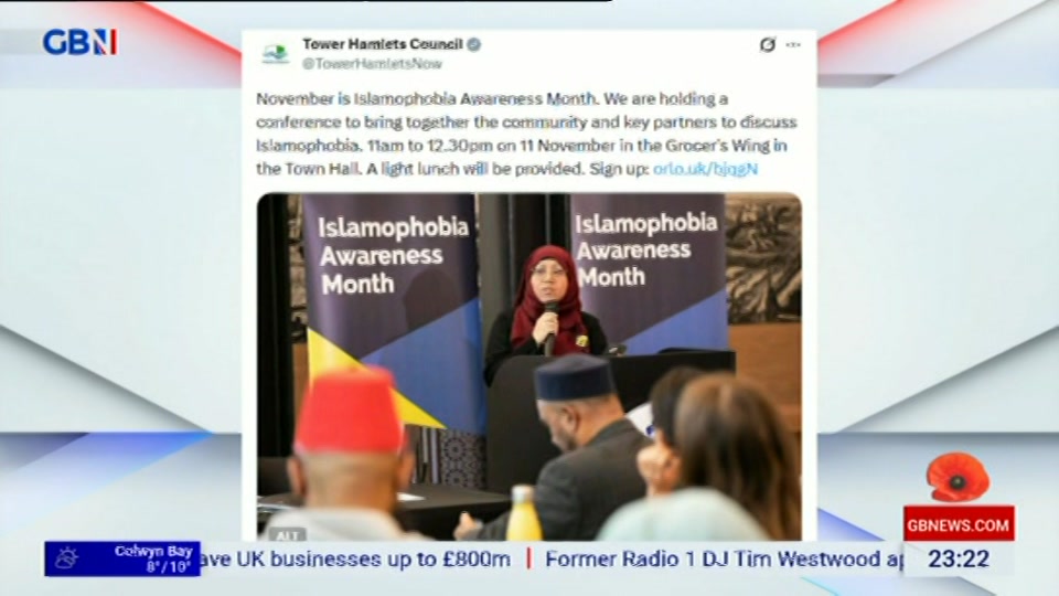 Still from GB News at 22:00
