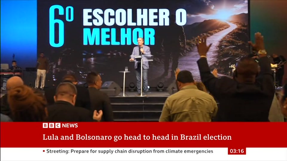 Broadcast still at 16m. BBC News, 24 October 2026.