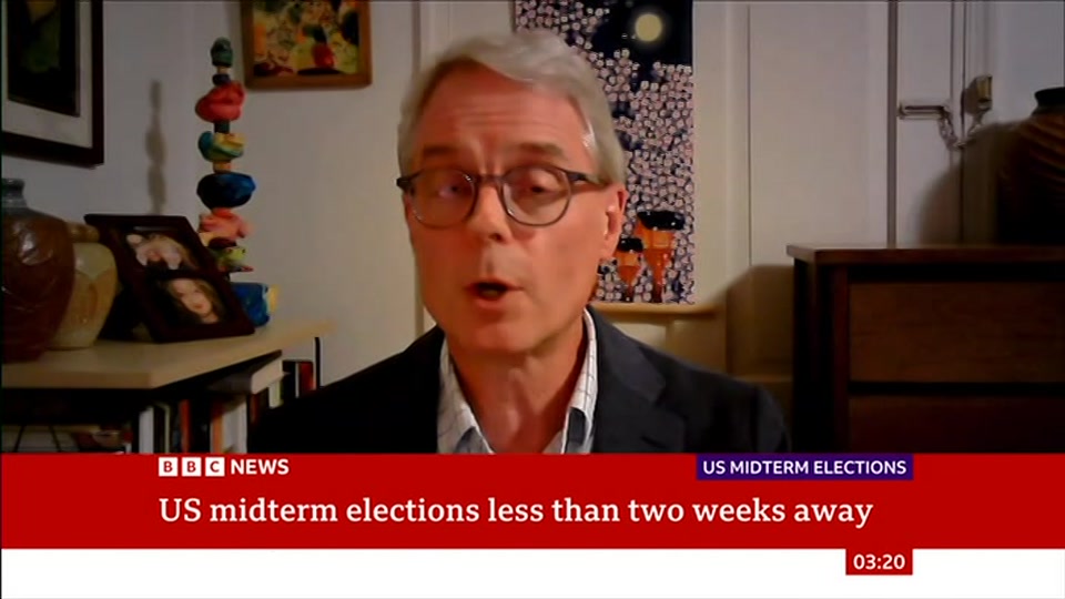 Broadcast still at 20m 30s. BBC News, 24 October 2026.