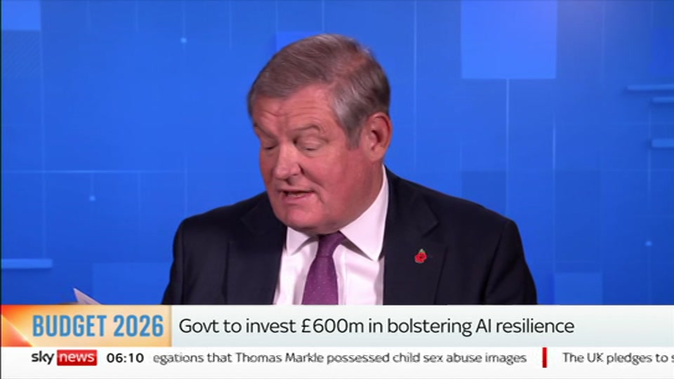 Broadcast still at 10m. Sky News, Mornings with Jones and Melbourne, 24 October 2026.