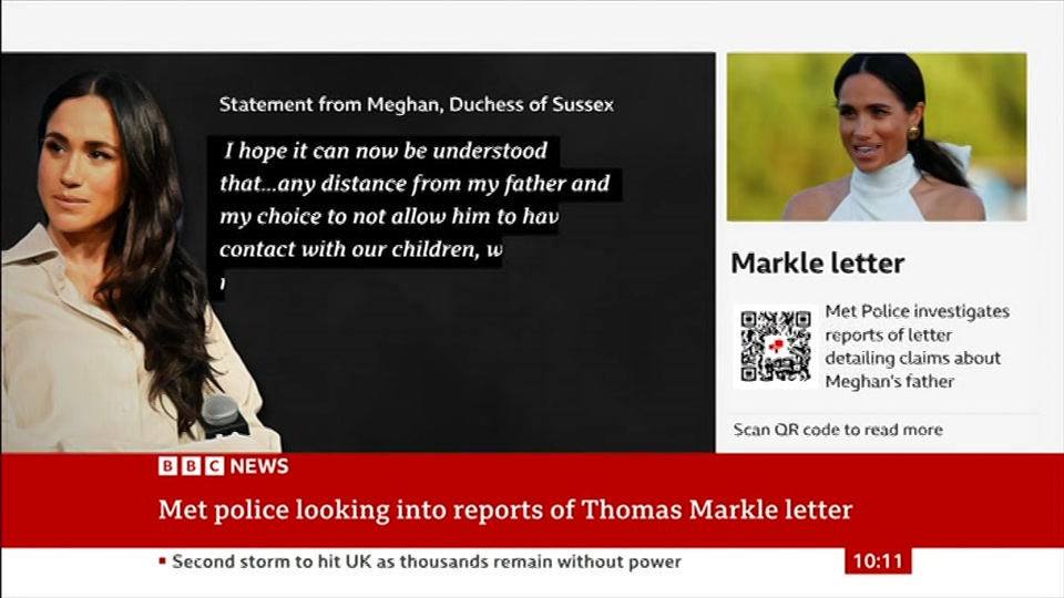 Broadcast still at 11m 30s. BBC News, 24 October 2026.