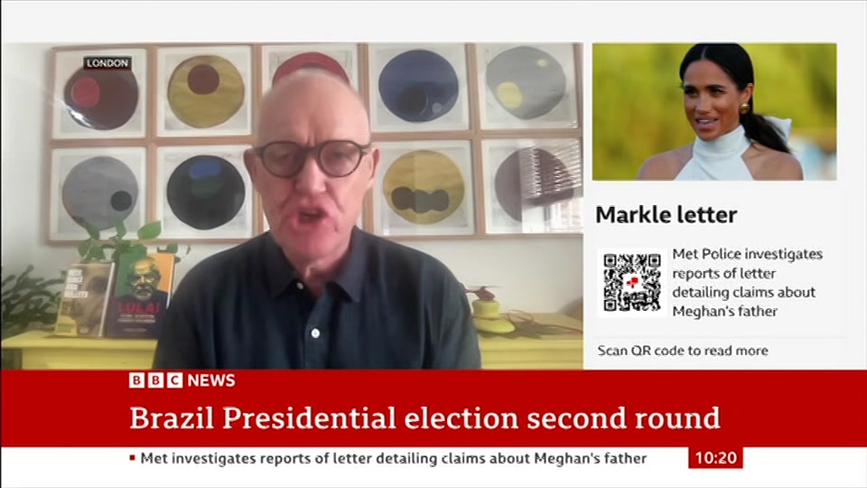 Broadcast still at 20m. BBC News, 24 October 2026.