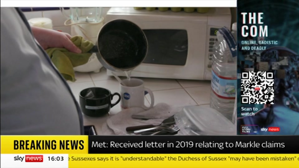 Broadcast still at 3m 30s. Sky News, Sky News Today, 24 October 2026.
