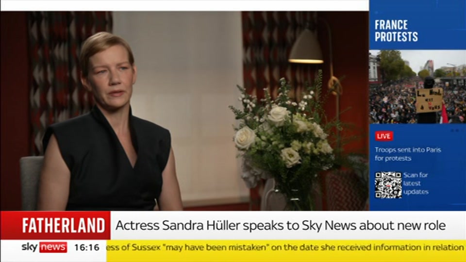Broadcast still at 16m 30s. Sky News, Sky News Today, 24 October 2026.