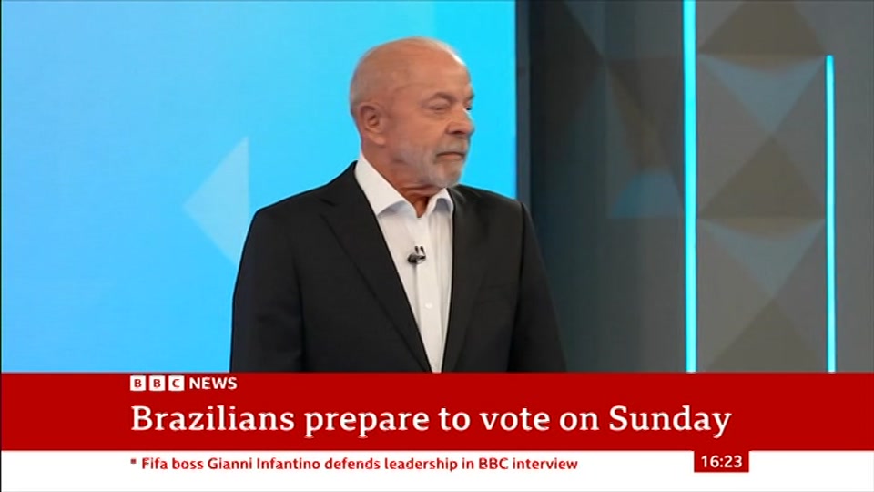 Broadcast still at 23m. BBC News, 24 October 2026.