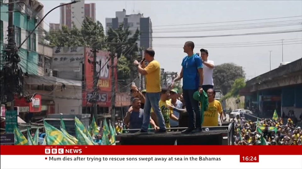 Broadcast still at 24m 30s. BBC News, 24 October 2026.