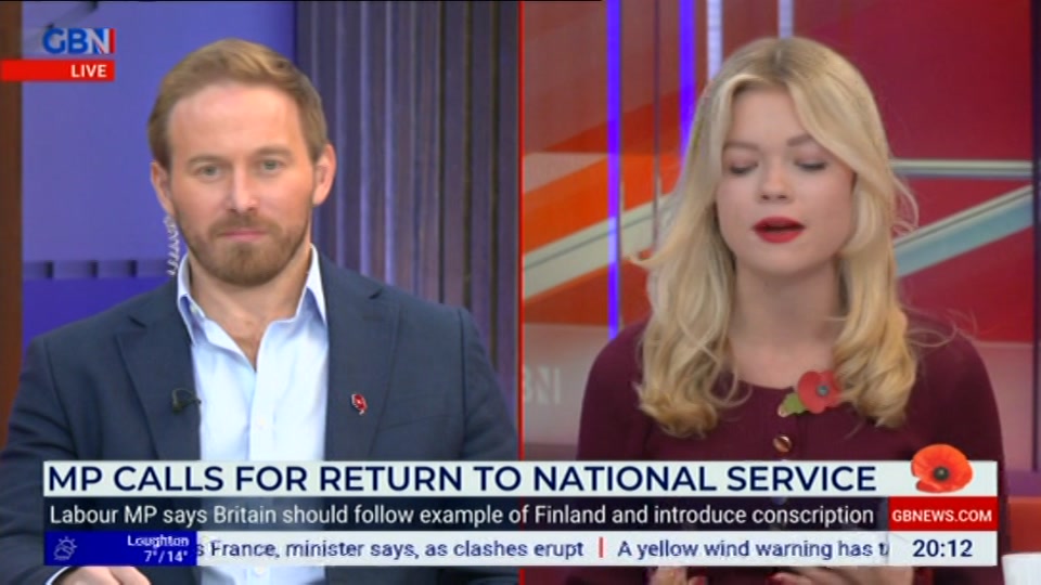 Still from GB News at 12:30