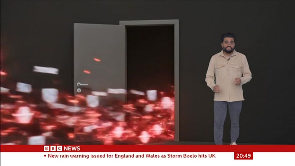 Still from BBC News at 19:30
