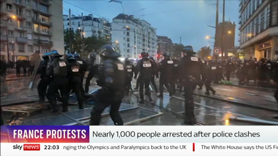 Still from Sky News at 3:00