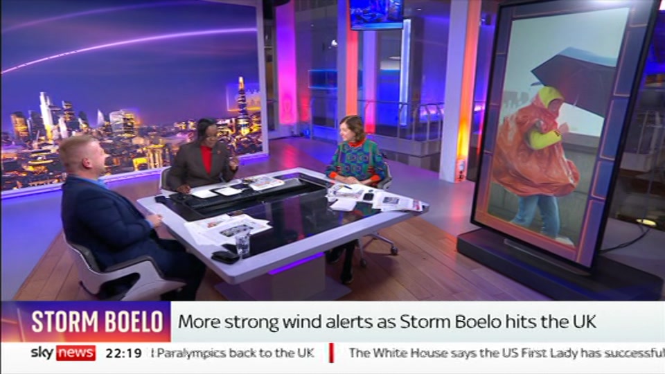 Broadcast still at 19m. Sky News, The Wrap With Gillian Joseph, 24 October 2026.