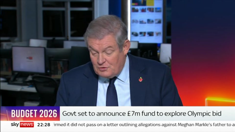 Broadcast still at 28m 30s. Sky News, The Wrap With Gillian Joseph, 24 October 2026.