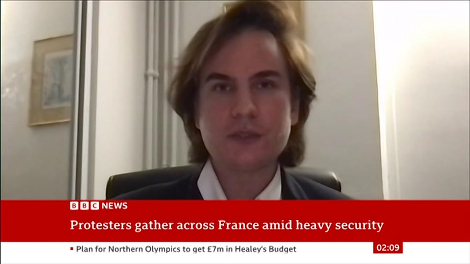 Still from BBC News at 9:00