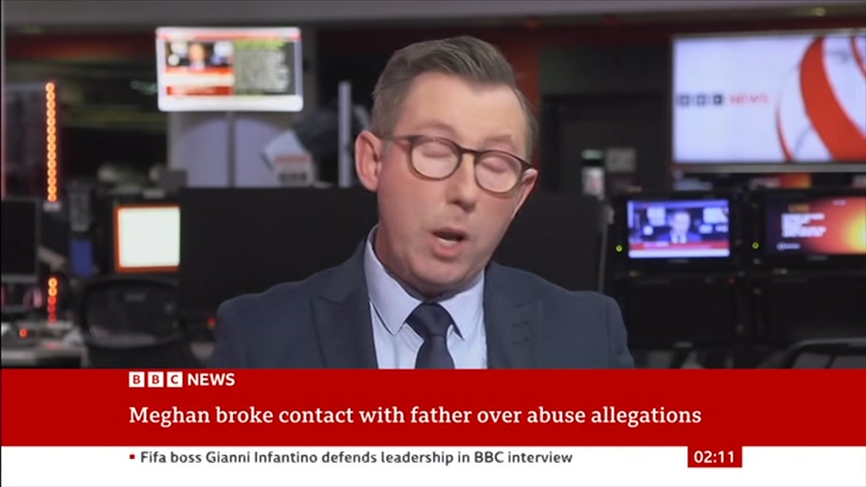 Broadcast still at 11m 30s. BBC News, 25 October 2026.
