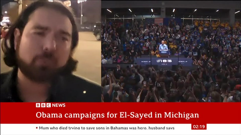 Broadcast still at 19m. BBC News, 25 October 2026.