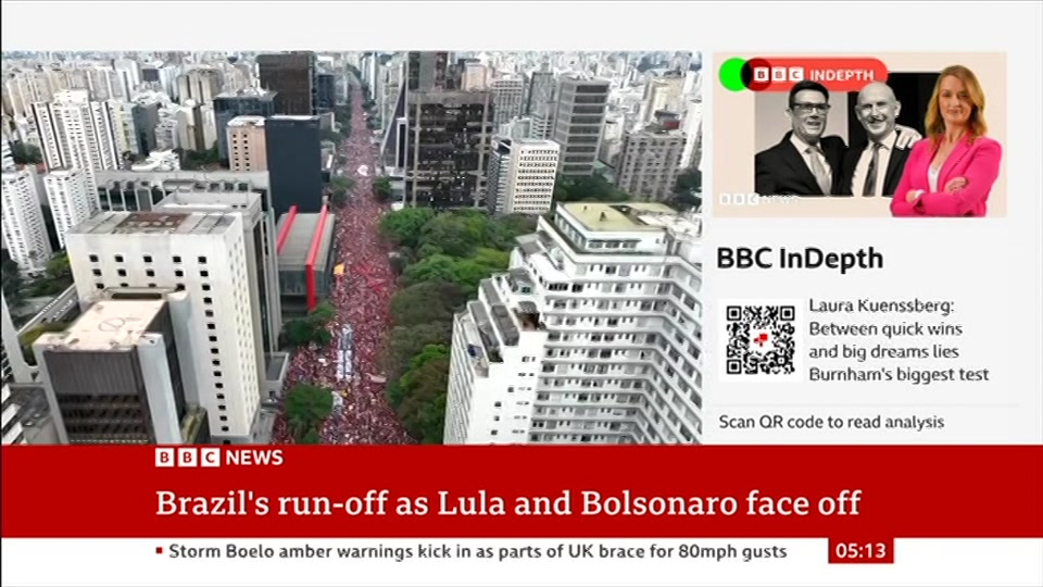 Still from BBC News at 13:00