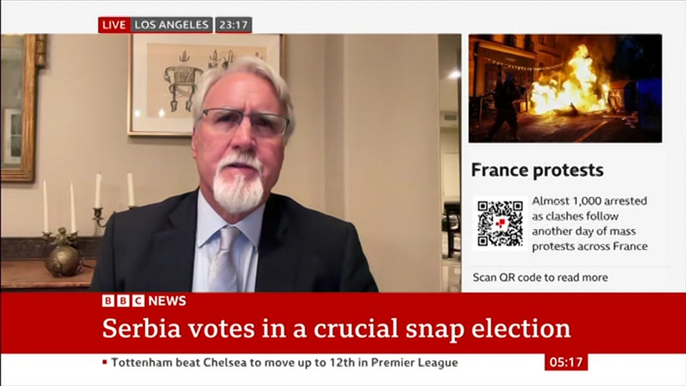 Still from BBC News at 17:00