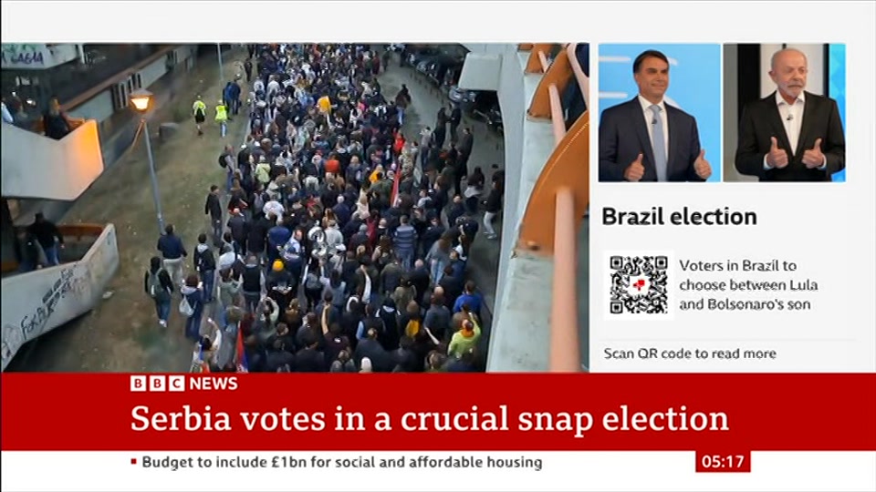 Still from BBC News at 17:30