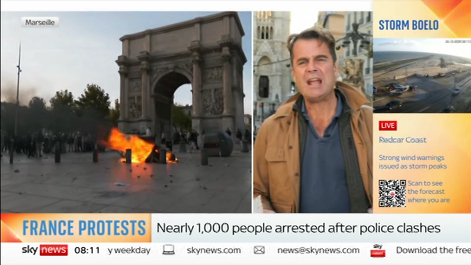 Still from Sky News at 11:30