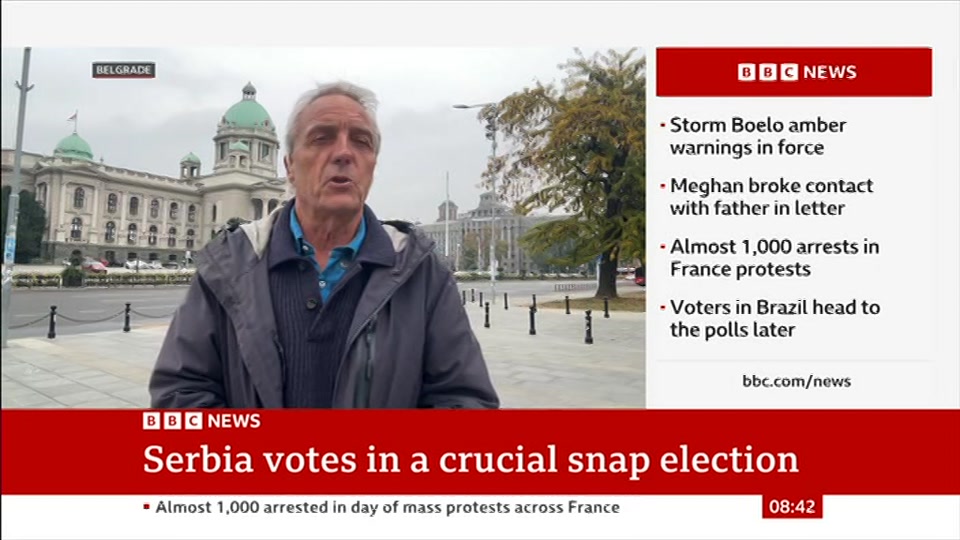 Broadcast still at 12m. BBC News, 25 October 2026.