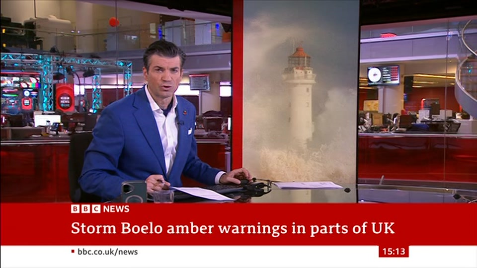 Still from BBC News at 13:30