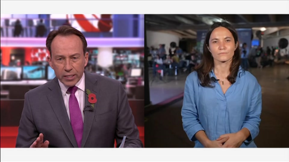 Broadcast still at 13m 30s. BBC One, BBC News and Weather, 25 October 2026.