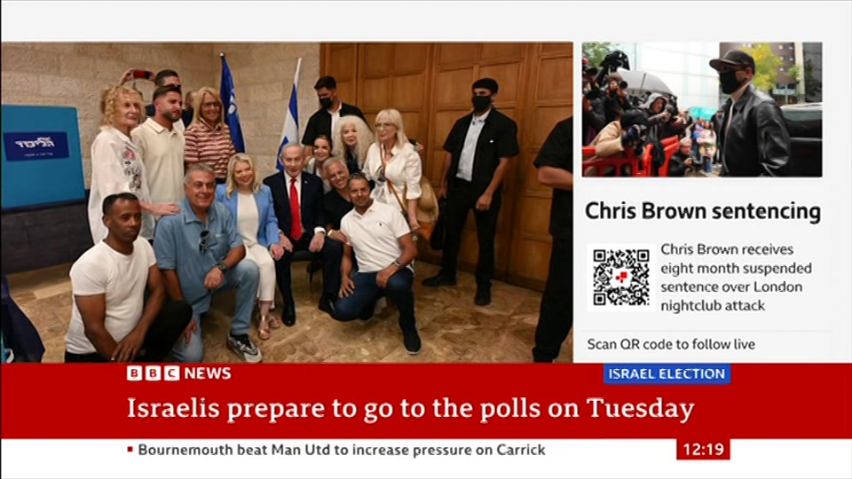 Still from BBC News at 19:30