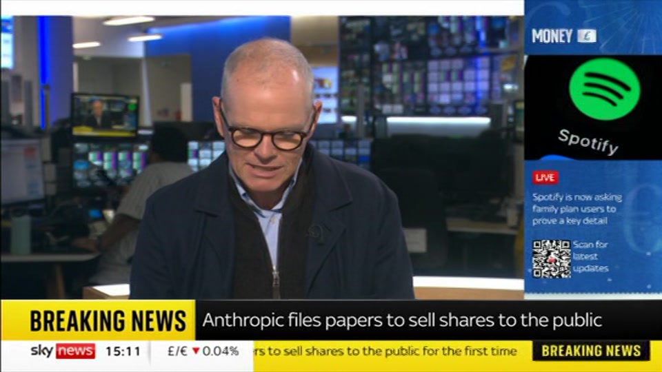 Broadcast still at 11m 30s. Sky News, Sky News Today with Jayne Secker, 26 October 2026.