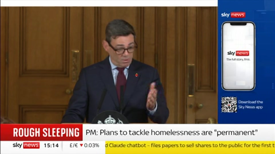 Broadcast still at 14m 30s. Sky News, Sky News Today with Jayne Secker, 26 October 2026.
